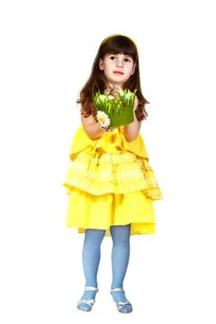 Girl with easter bunny Stock Photos
