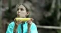 Girl eats corn HD Footage