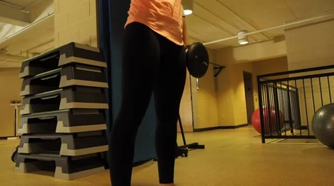 Girl exercising Stock Footage 44266630