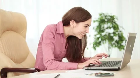 Girl explodes with laughter. DOLLY HD Stock Footage 8960318