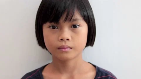 Girl face in close-up. Stock Footage 224431418