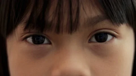 Girl face in close-up. Stock Footage 224431444