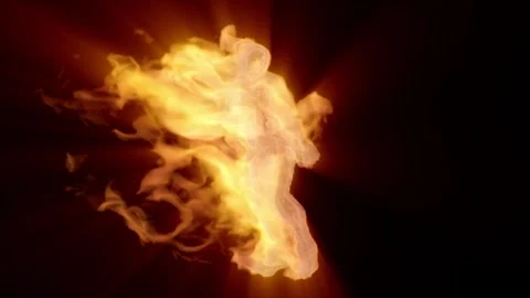 Girl fire dance1 Stock Footage 340282474