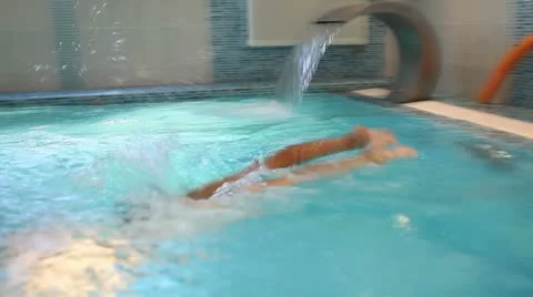 Girl float Stock Footage 21880036