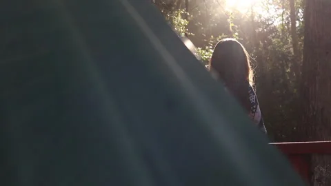 Girl in forest Stock Footage 199219601