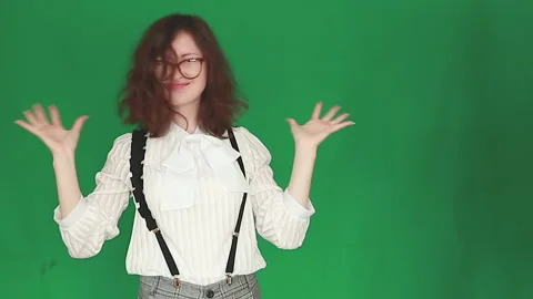 The girl is getting addicted Video stock 208853334