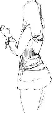 A girl Stock Illustration