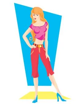 The girl Stock Illustration
