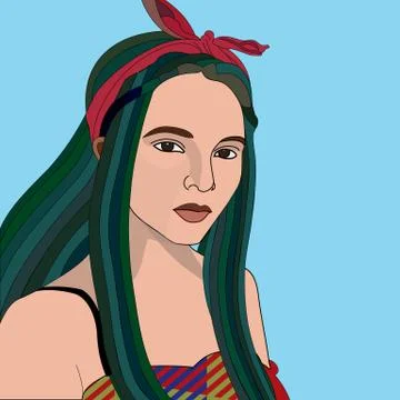 Girl Illustrazione stock