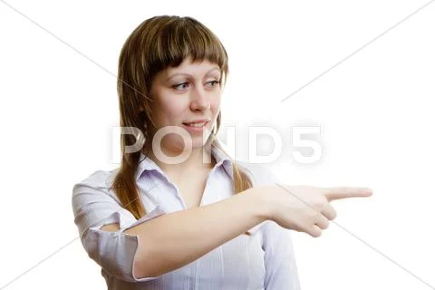 Girl index Stock Photos