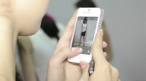 Girl this iphone 1 Stock-Footage 37606510