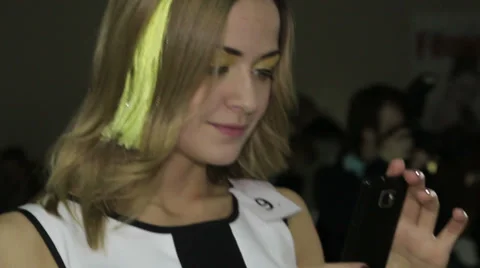 Girl this iphone 2 Stock Footage 37606494