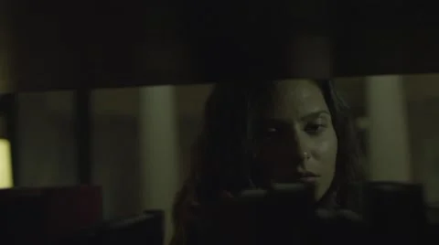 The Girl in The Library Stock Footage 61951780