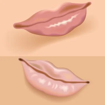 Girl Lips Stock Illustration