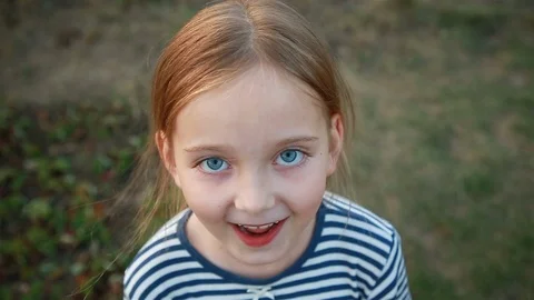 The girl looking at the camera Stock Footage 102176040