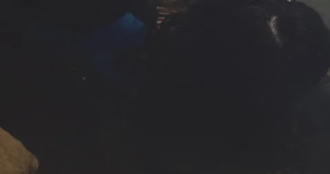 Girl lying underwater, Dramatic concept, filmed on cinematic camera, 12 bit Video stock 143893731