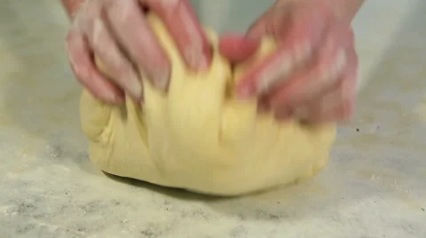 Girl making the dough Video stock 47563786