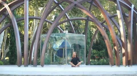 Girl, meditation Stock Footage