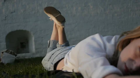 Girl model posing at the camera. Stock Footage 60990082