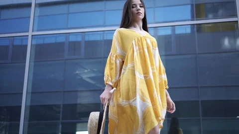 Girl model posing Stock Footage 110608120