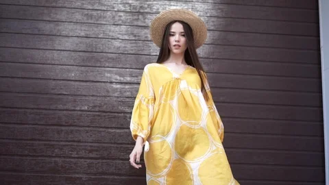 Girl model posing Stock Footage 110608163