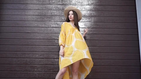 Girl model posing Stock Footage 110608179