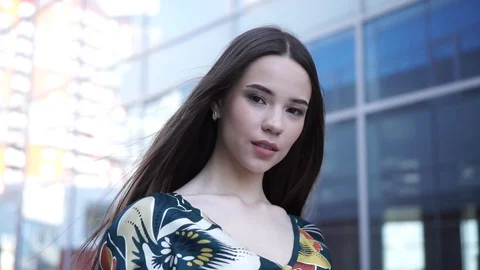 Girl model posing Video stock 110608353