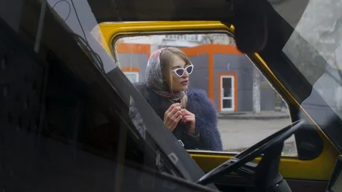 Girl in modern Stock Footage 101759713