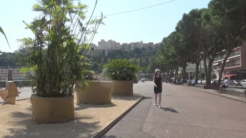 Girl in Monaco Stock Footage 106969296