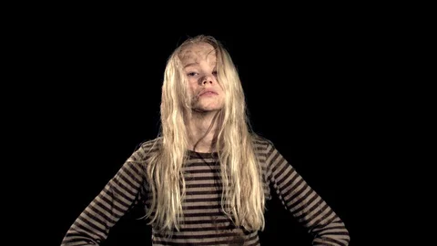 Girl Mud Stock Footage 128950554