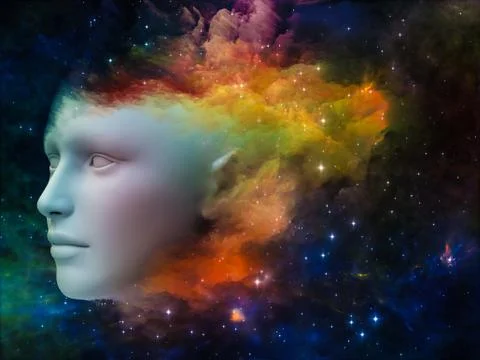 Girl Nebula Stock-Illustration