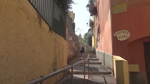 A girl in Nice Stock Footage 106968963