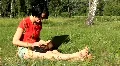 Girl with notebook HD Footage