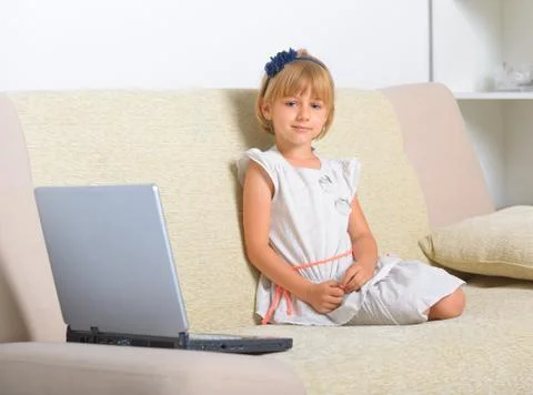 Girl with notebook Stock Photos