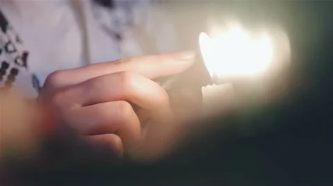 Girl paints on Easter egg. Video stock 61845516