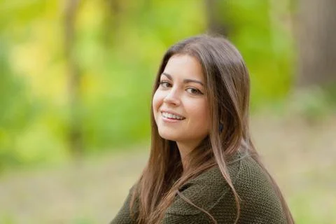 The girl in park Stock Photos