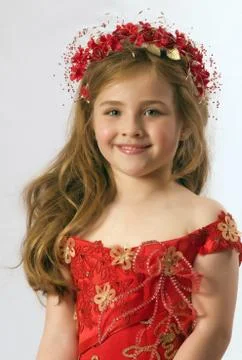 Girl on a pink background in the studio 스톡 사진