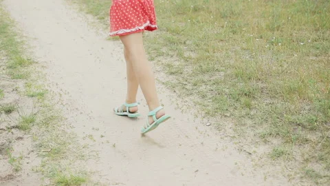 Girl playing with ball Stock Footage 86177520