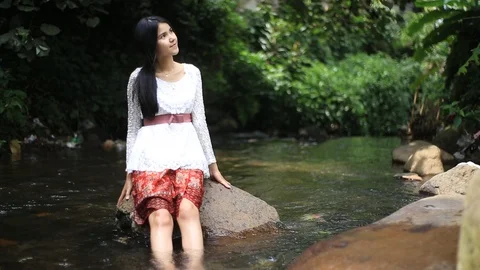 Girl Pose Stock Footage 125173856