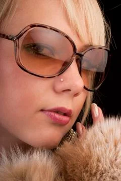 Girl posing to the camera Stock Photos
