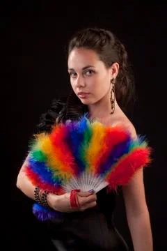 Girl posing to the camera Stock Photos