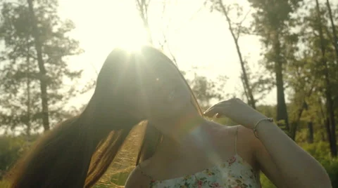 Girl posing Stock Footage 58196274