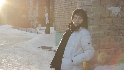 Girl posing Video stock 87801058