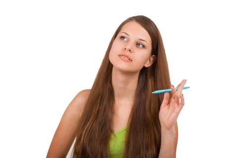 Girl posing in the studio Stock Photos