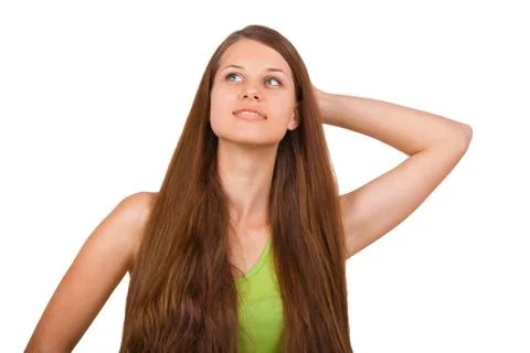 Girl posing in the studio Stock Photos