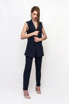 Girl posing in the studio Foto stock