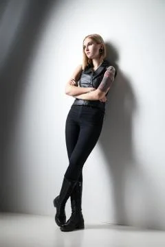 Girl posing in studio Foto stock