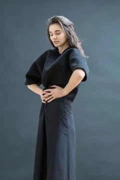 Girl posing in studio Stock Photos