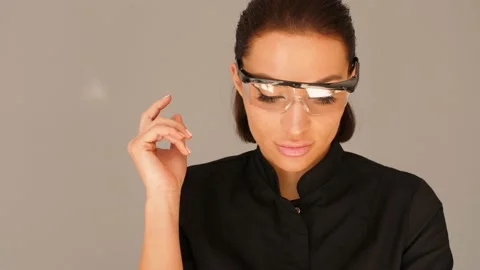 Girl posing in studio with props Stock Footage 137038736