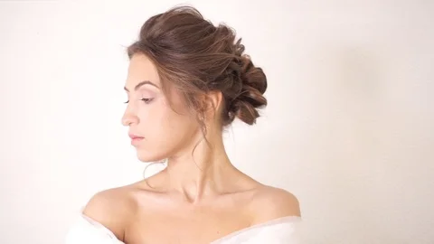 Girl posing. Wedding image. Stock Footage 102950260